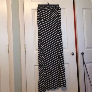 Striped Maxi Skirt Size Large